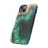 Green Geode in Watercolor - Impact Resistant Phone Case